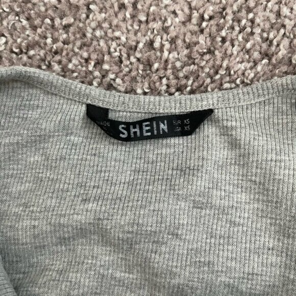 Grey Shein Crop Tank Top Size XS - Picture 5 of 5